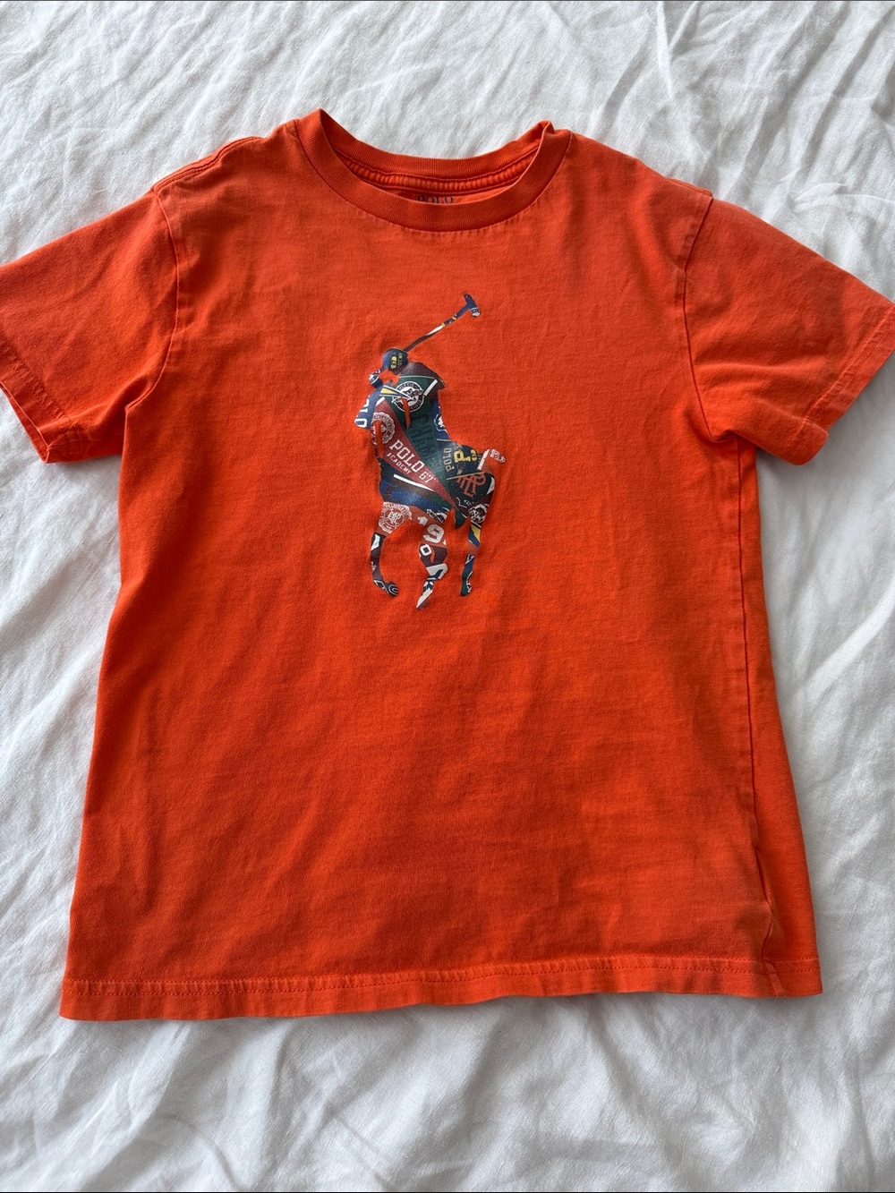 Polo by Ralph Lauren Orange Kids Polo Player Graphic Tee